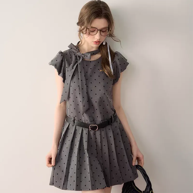 TIBINB Short Sleeved Dress Women's-5