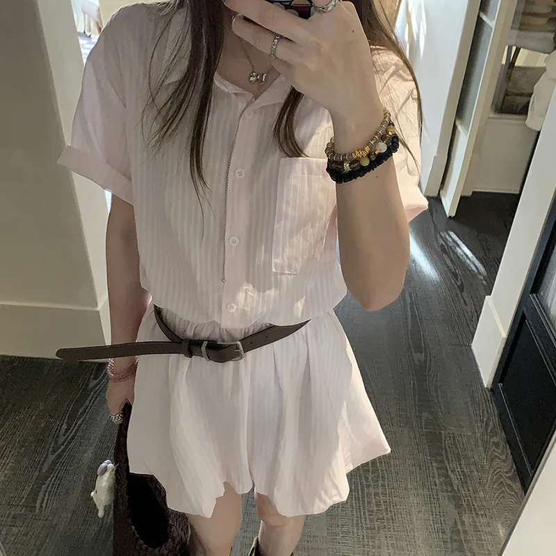 TIBINB Short Sleeved Dress Women's-2