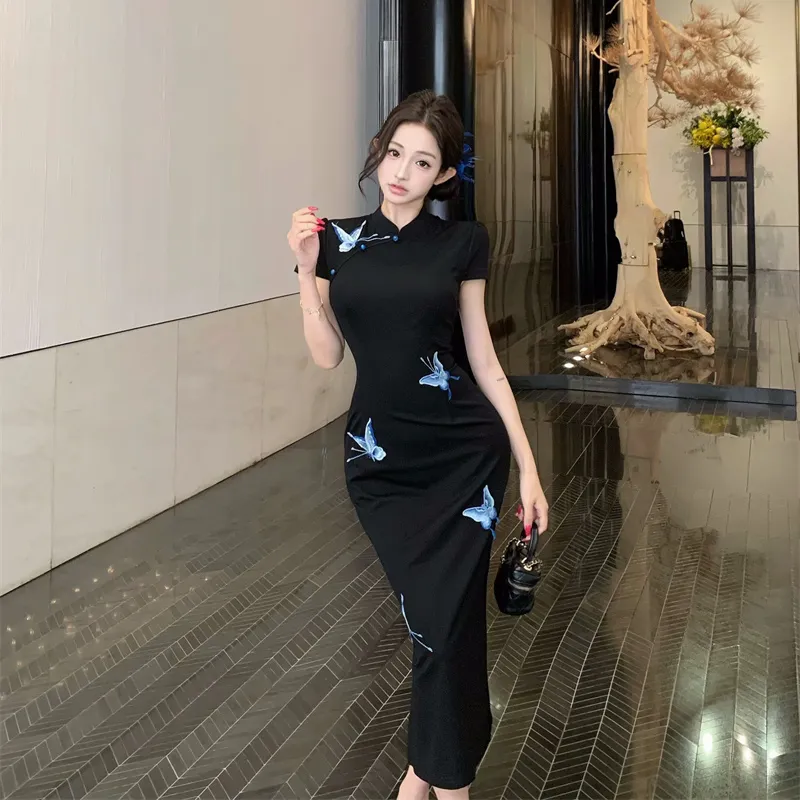 TIBINB Short Sleeved Dress Women's-4
