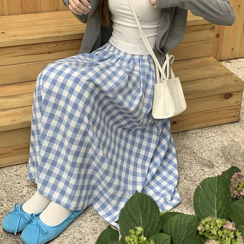 COVER TIME Casual Long Skirt Women's-5