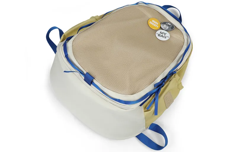 Kevin Cohen Polyester Backpack Regular Men's Yellow-4