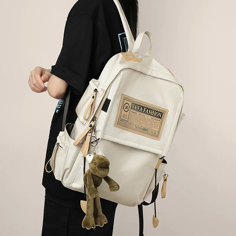 Kevin Cohen Oxford Backpack Regular Women's White-4