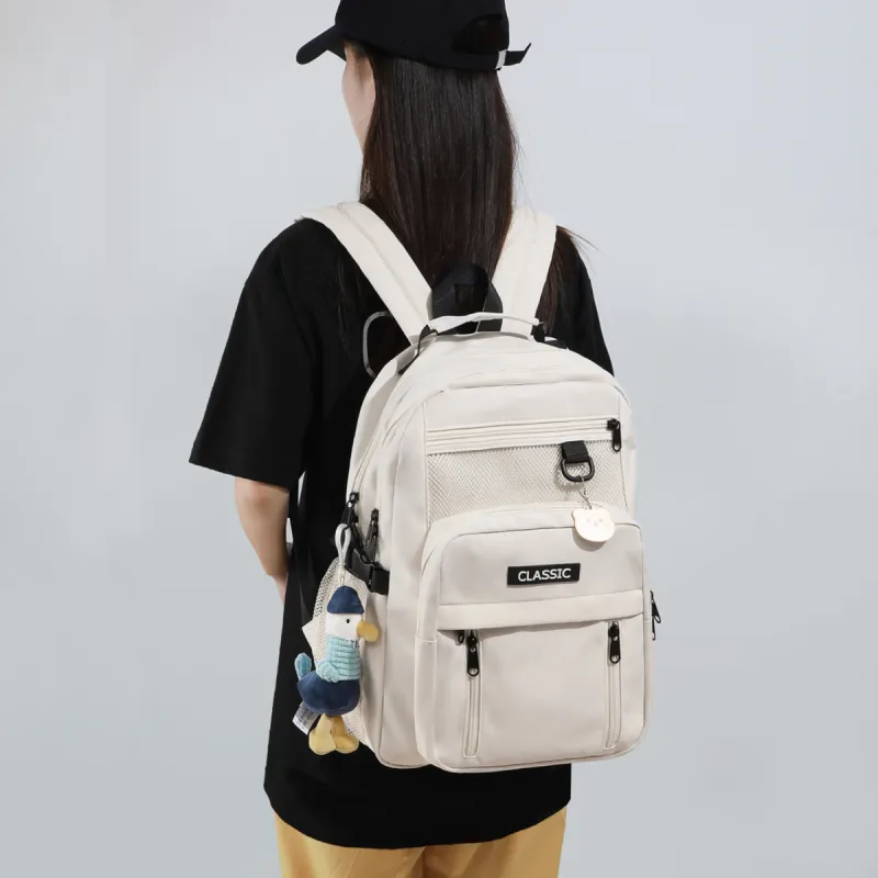 Kevin Cohen Fabric Backpack Regular Unisex Black/Ecru-7