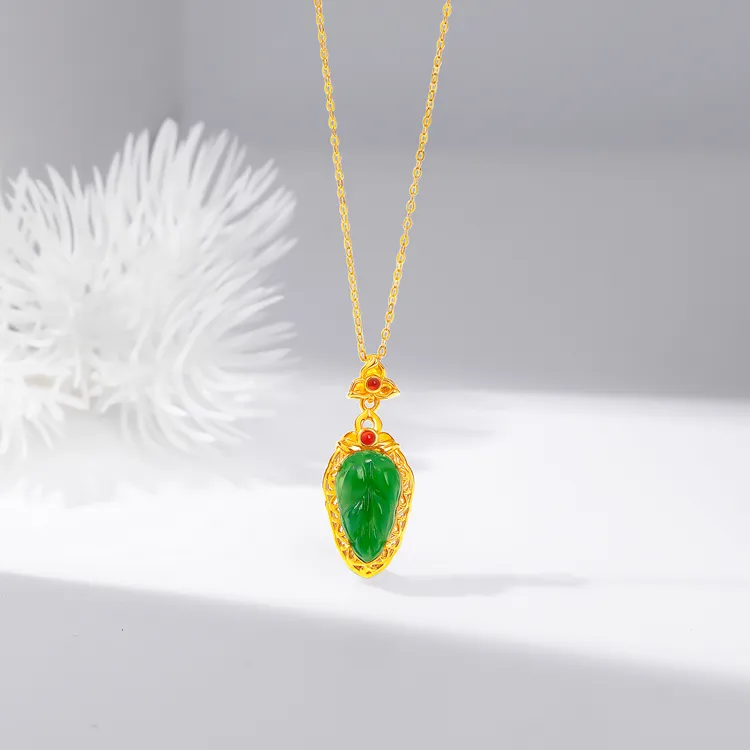 Begoris Hetian Jade Necklaces Jasper Unisex-1