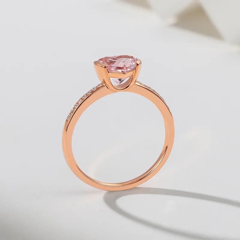Begoris Morganite Rings Women's-4