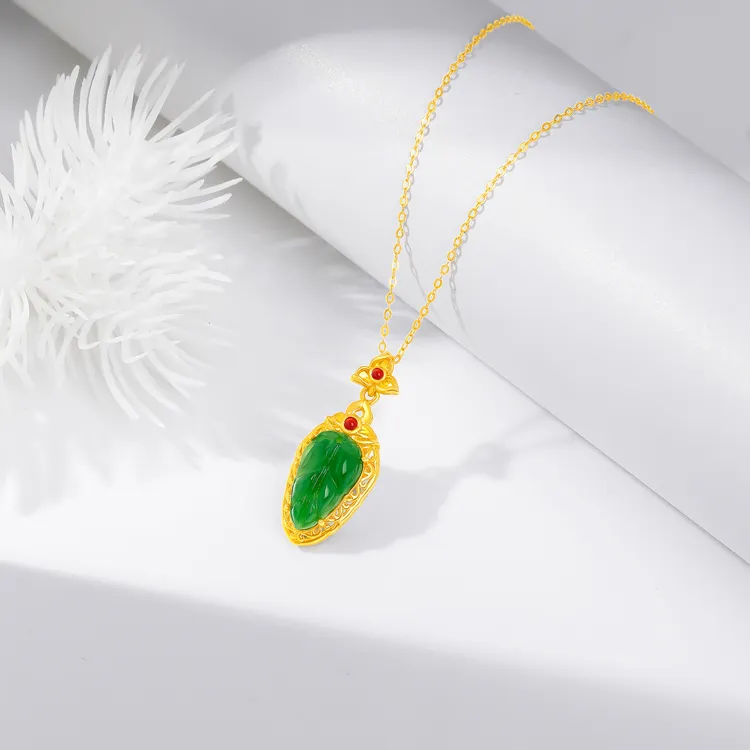 Begoris Hetian Jade Necklaces Jasper Unisex-2