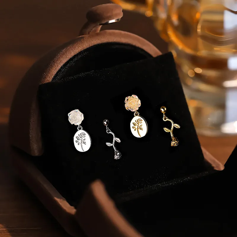 GIFT&CO S925 Silver Stud Earrings Women's-5
