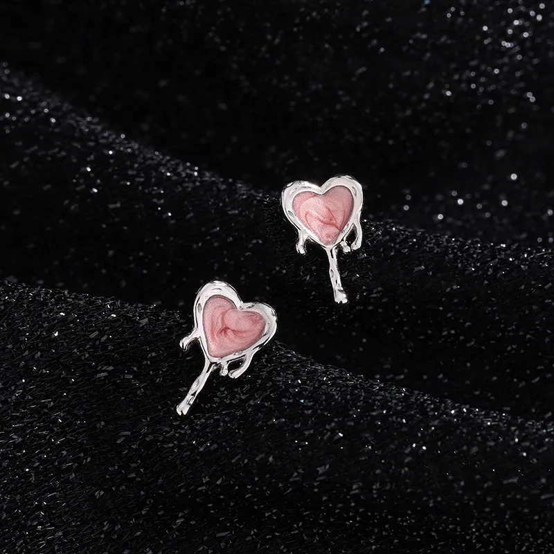 GIFT&CO S999 Fine Silver Stud Earrings Women's-5
