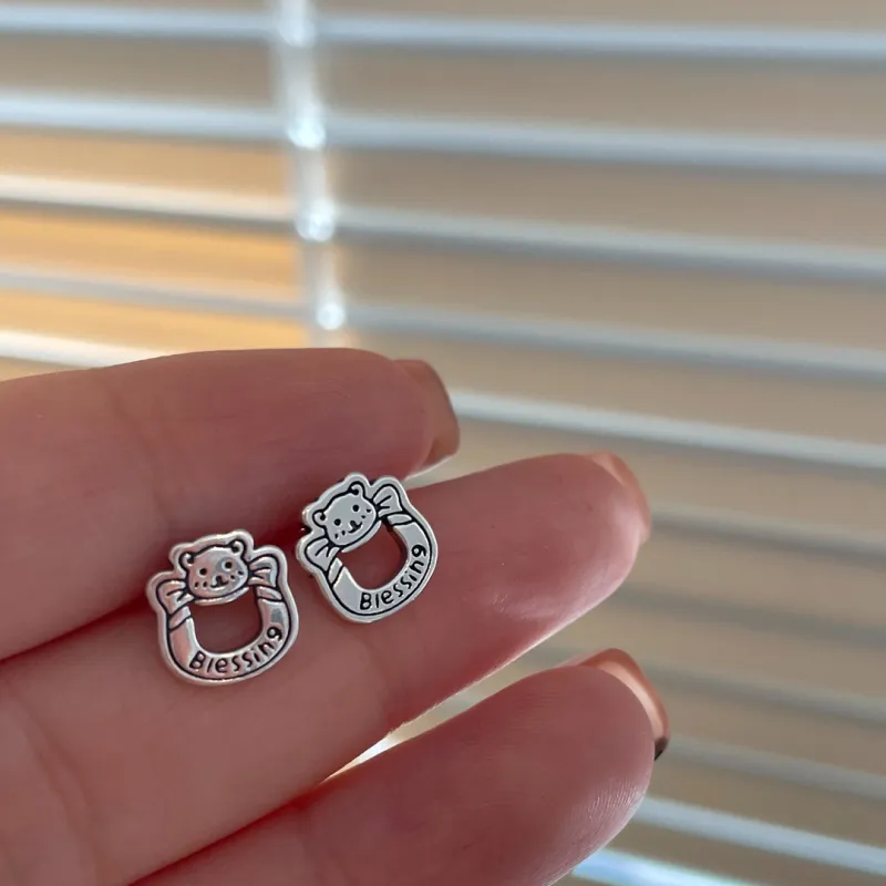 GIFT&CO S925 Silver Stud Earrings Women's-3