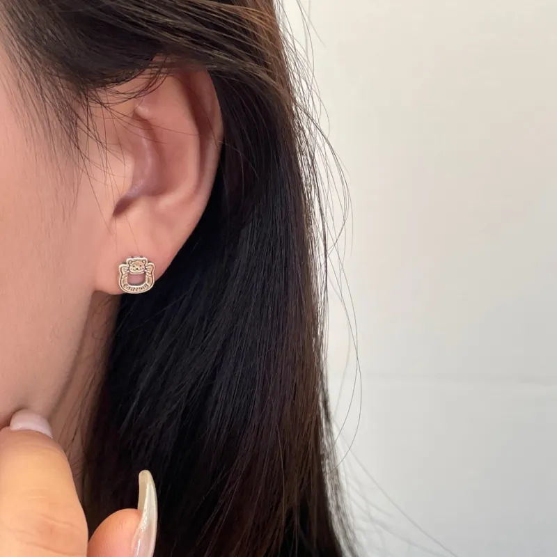 GIFT&CO S925 Silver Stud Earrings Women's-2