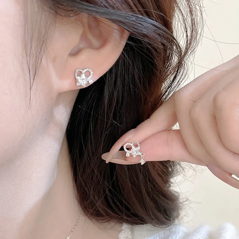GIFT&CO S925 Silver Stud Earrings Women's-2