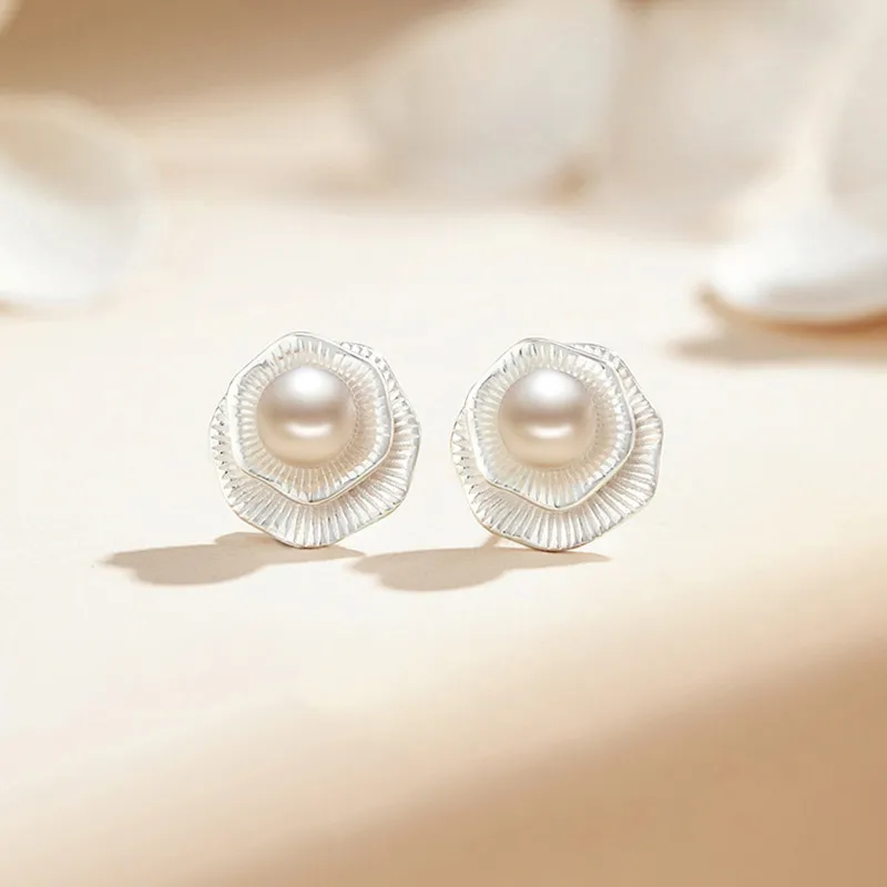 GIFT&CO S925 Silver Stud Earrings Women's-3
