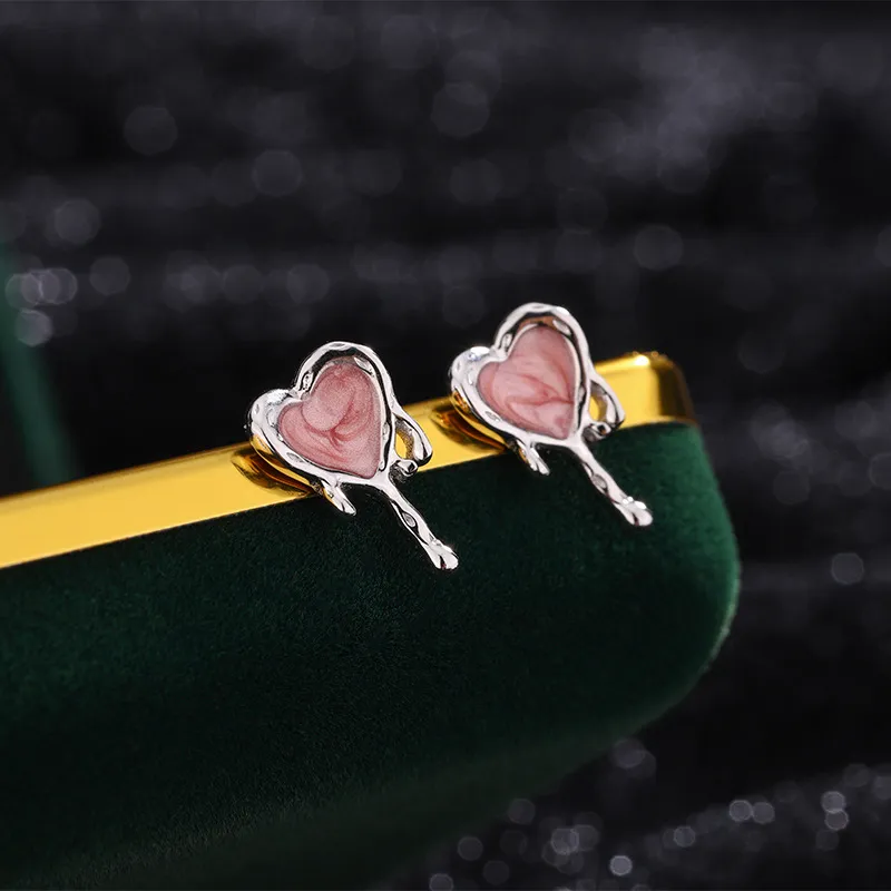 GIFT&CO S999 Fine Silver Stud Earrings Women's-3