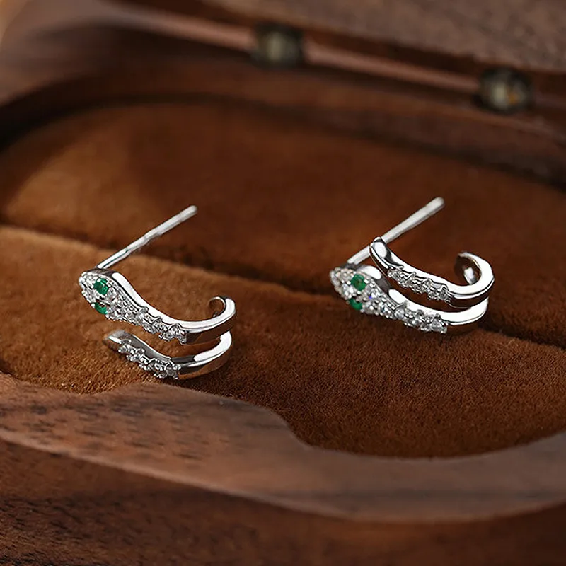 GIFT&CO S999 Fine Silver Stud Earrings Women's-6