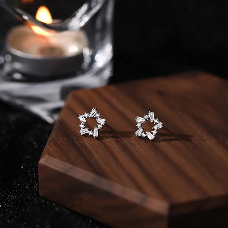 GIFT&CO S925 Silver Stud Earrings Women's-2