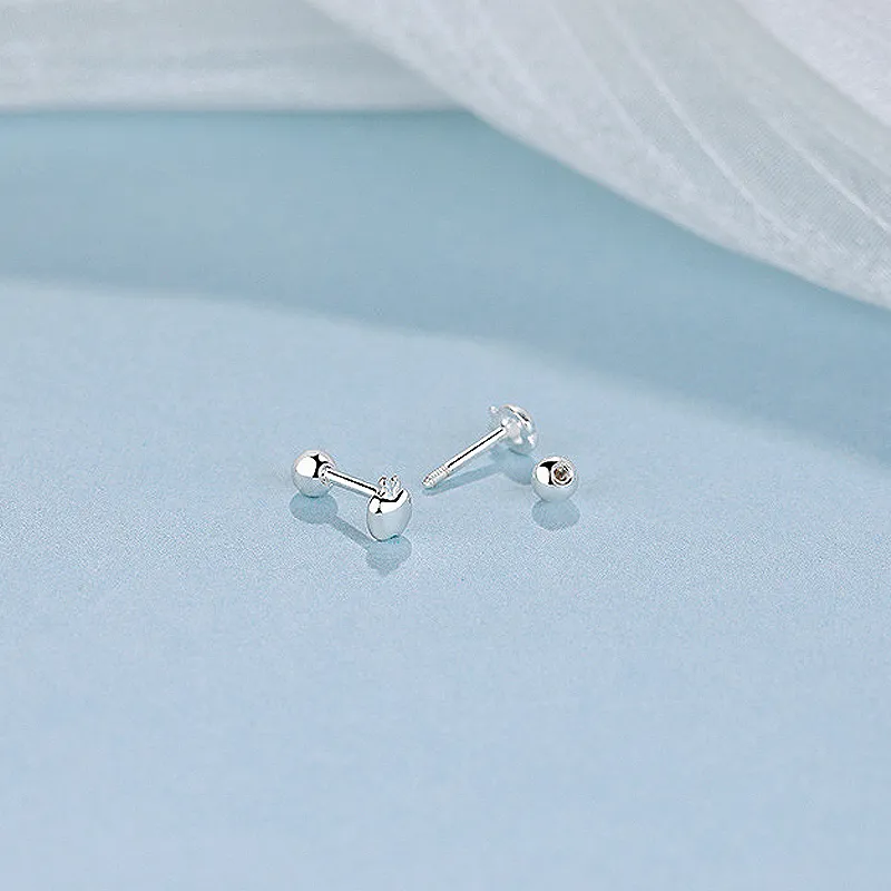 GIFT&CO 999 Fine Silver Stud Earrings Women's-5