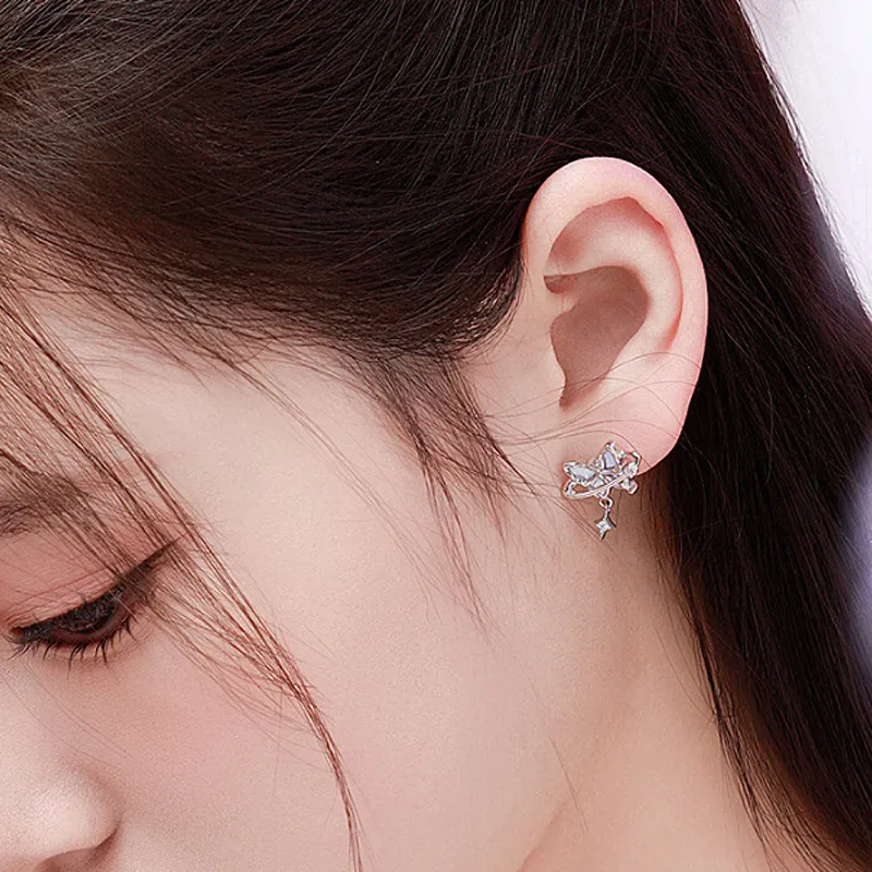 GIFT&CO S925 Silver Stud Earrings Women's-2