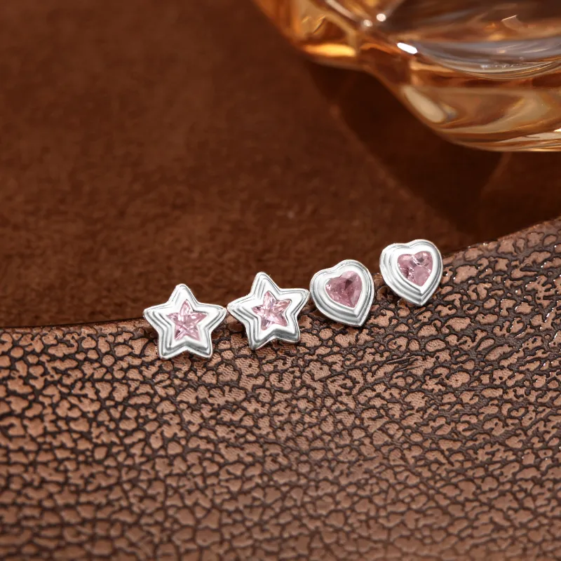 GIFT&CO 999 Fine Silver Stud Earrings Women's-1