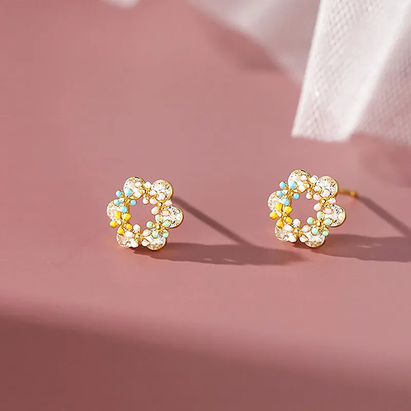 GIFT&CO 999 Fine Silver Stud Earrings Women's-4