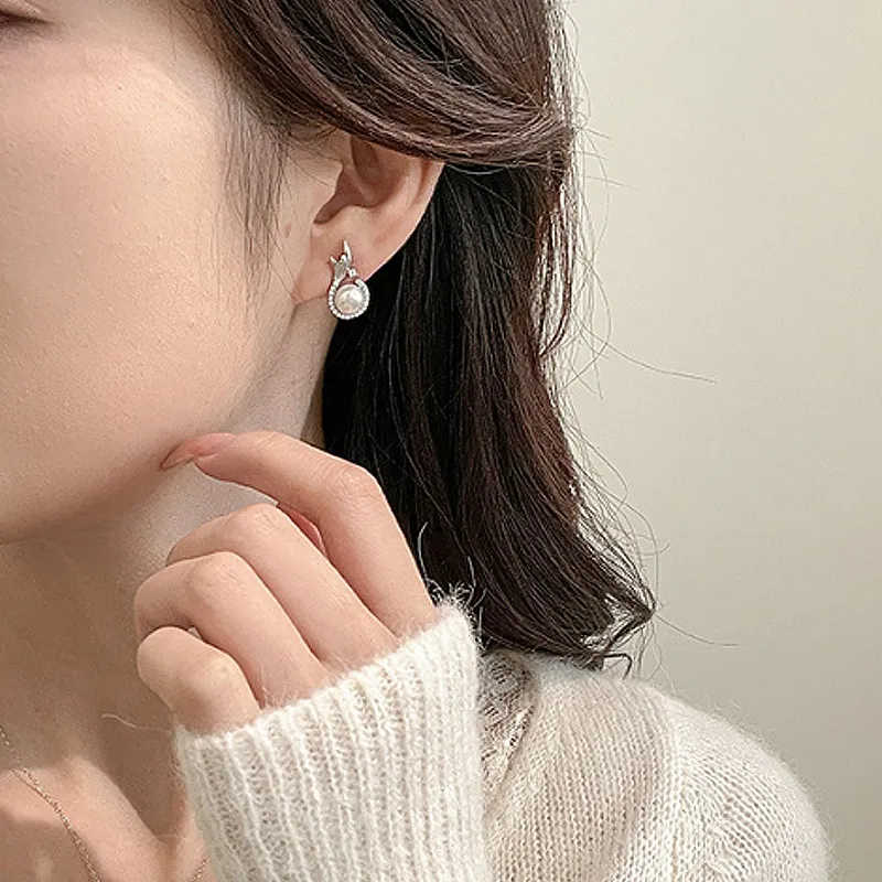GIFT&CO S925 Silver Stud Earrings Women's-2