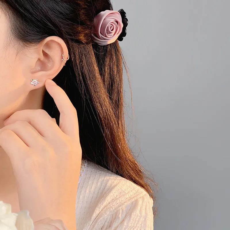GIFT&CO 999 Fine Silver Stud Earrings Women's-1