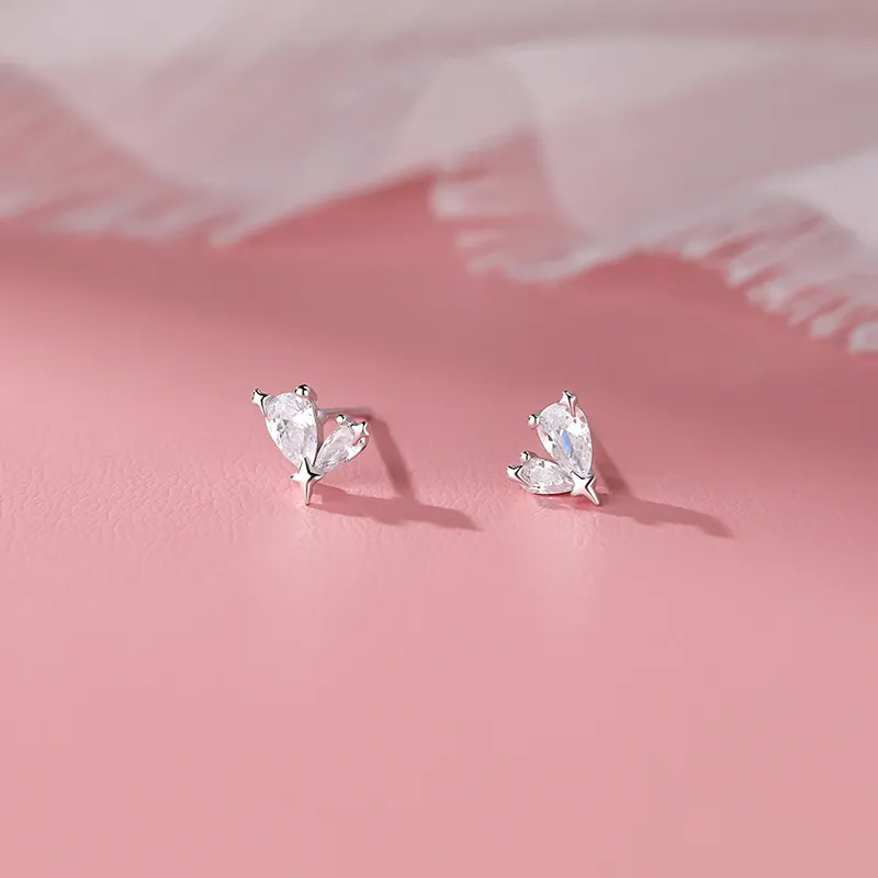 GIFT&CO S999 Fine Silver Stud Earrings Women's-6