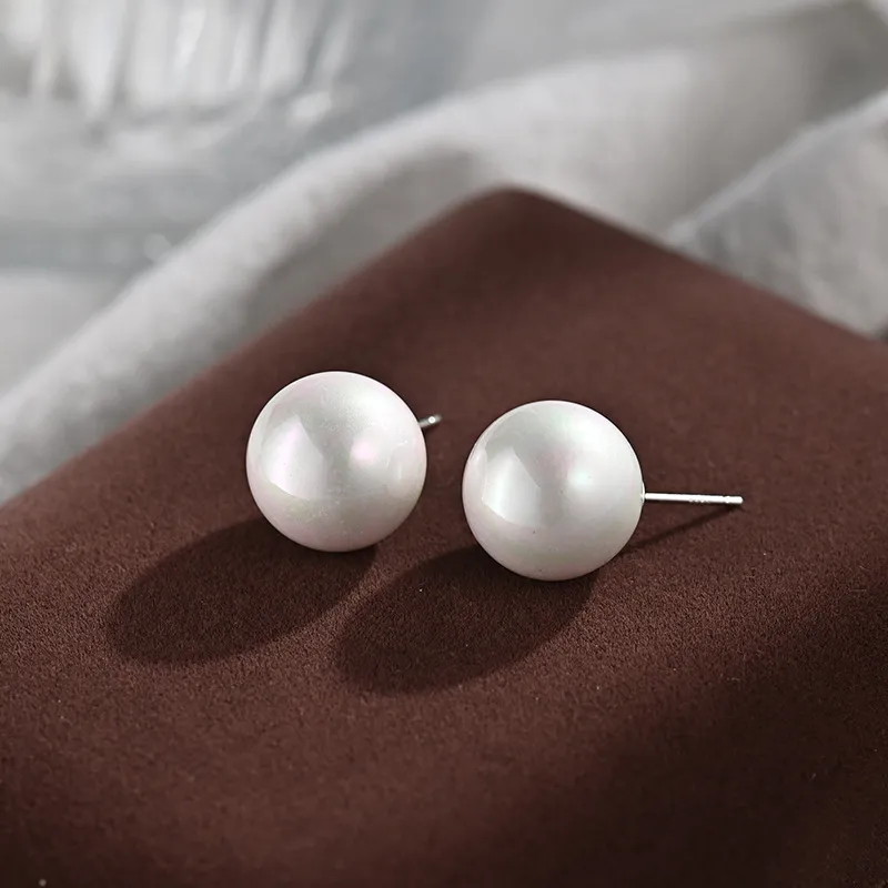GIFT&CO S999 Fine Silver Stud Earrings Women's-3