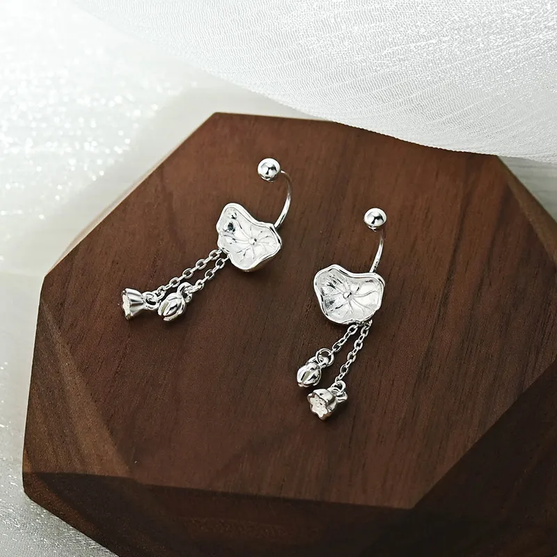 GIFT&CO S999 Fine Silver Earrings Women's-4