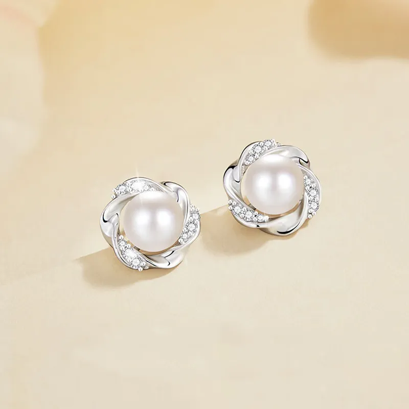 GIFT&CO S925 Silver Stud Earrings Women's-2