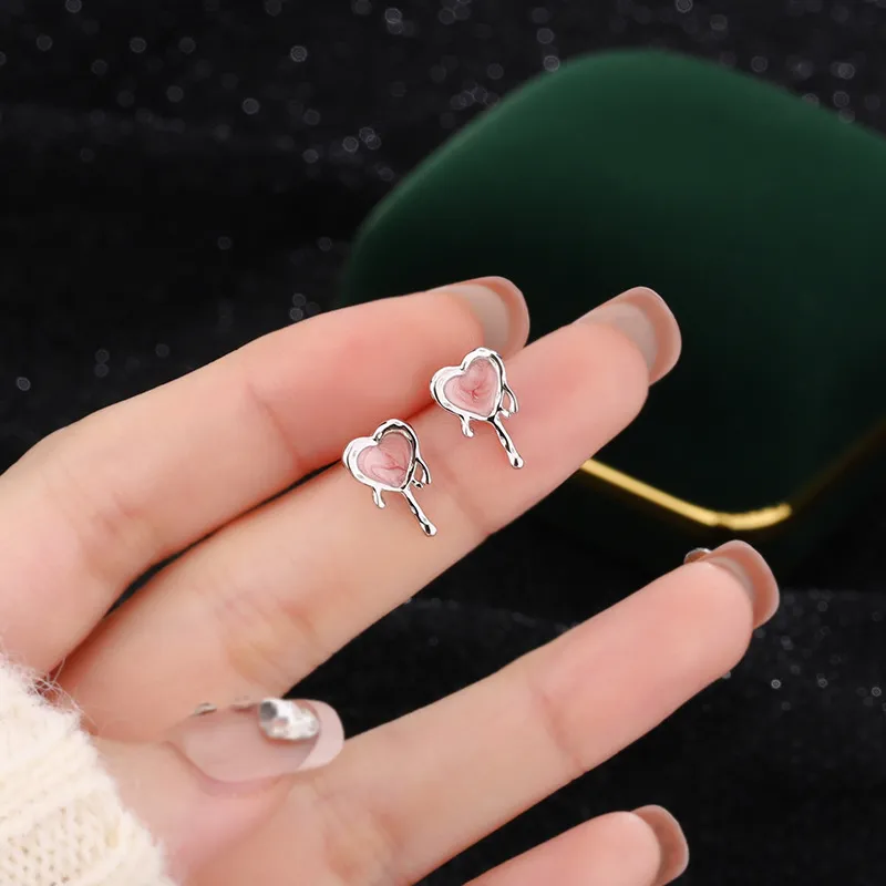 GIFT&CO S999 Fine Silver Stud Earrings Women's-2