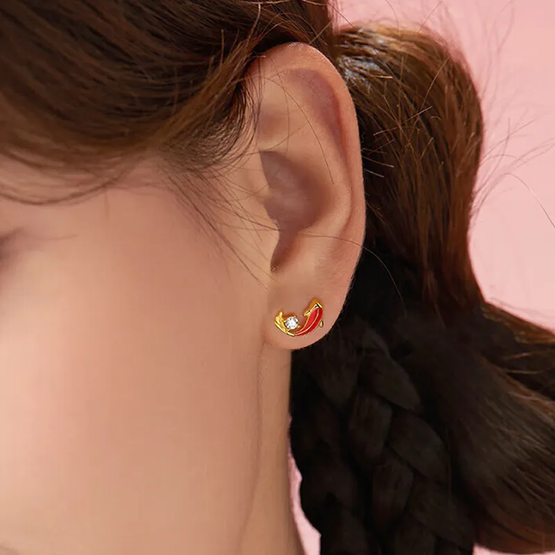 GIFT&CO S925 Silver Stud Earrings Women's-2