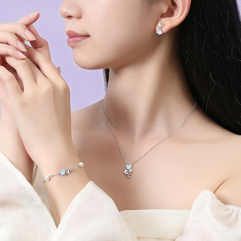 GIFT&CO S925 Silver Stud Earrings Women's-3