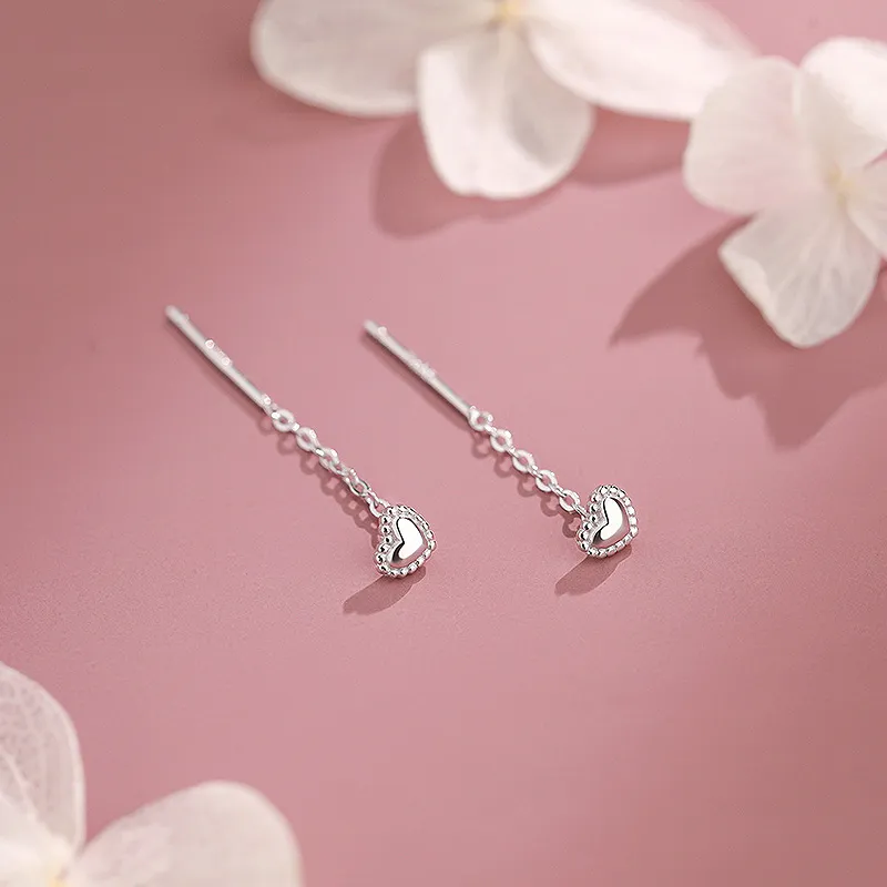GIFT&CO 999 Fine Silver Drop Earrings Women's-5