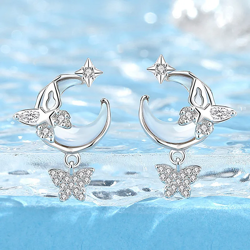 GIFT&CO S925 Silver Stud Earrings Women's-4