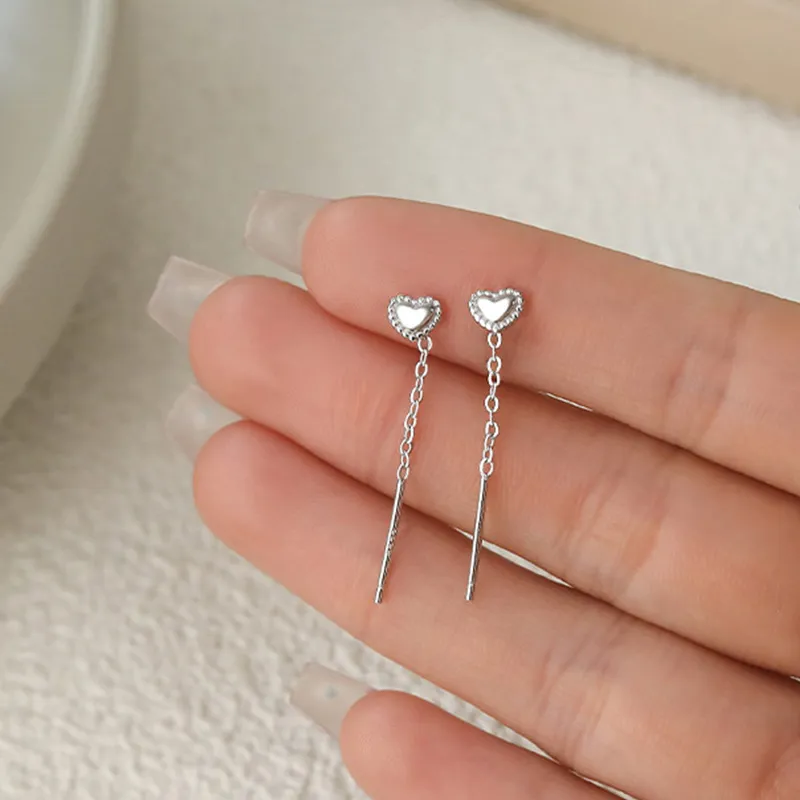 GIFT&CO 999 Fine Silver Drop Earrings Women's-3