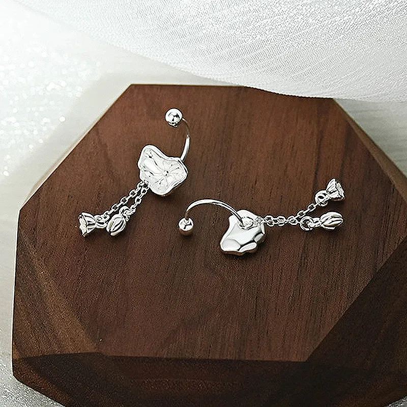 GIFT&CO S999 Fine Silver Earrings Women's-5