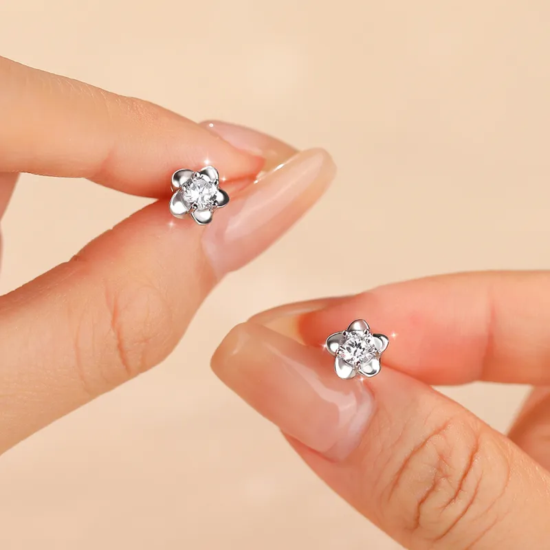 GIFT&CO 999 Fine Silver Stud Earrings Women's-3