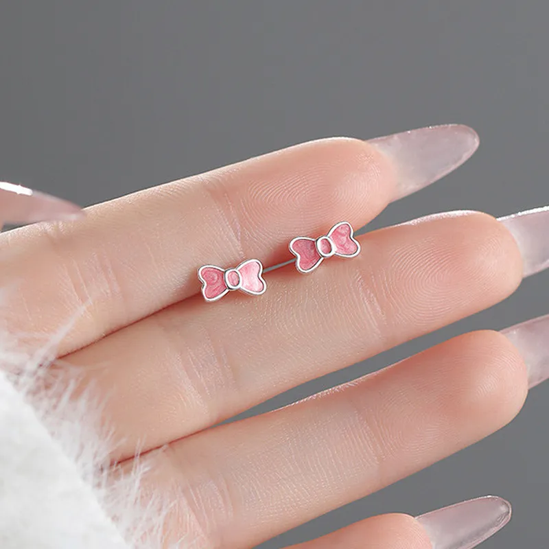 GIFT&CO S999 Fine Silver Stud Earrings Women's-6