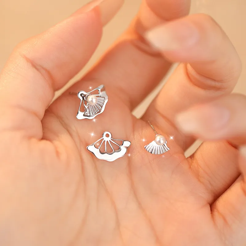 GIFT&CO S925 Silver Stud Earrings Women's-3