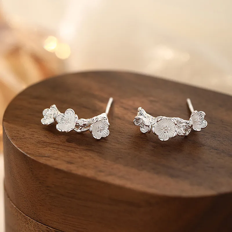 GIFT&CO 999 Fine Silver Stud Earrings Women's-6
