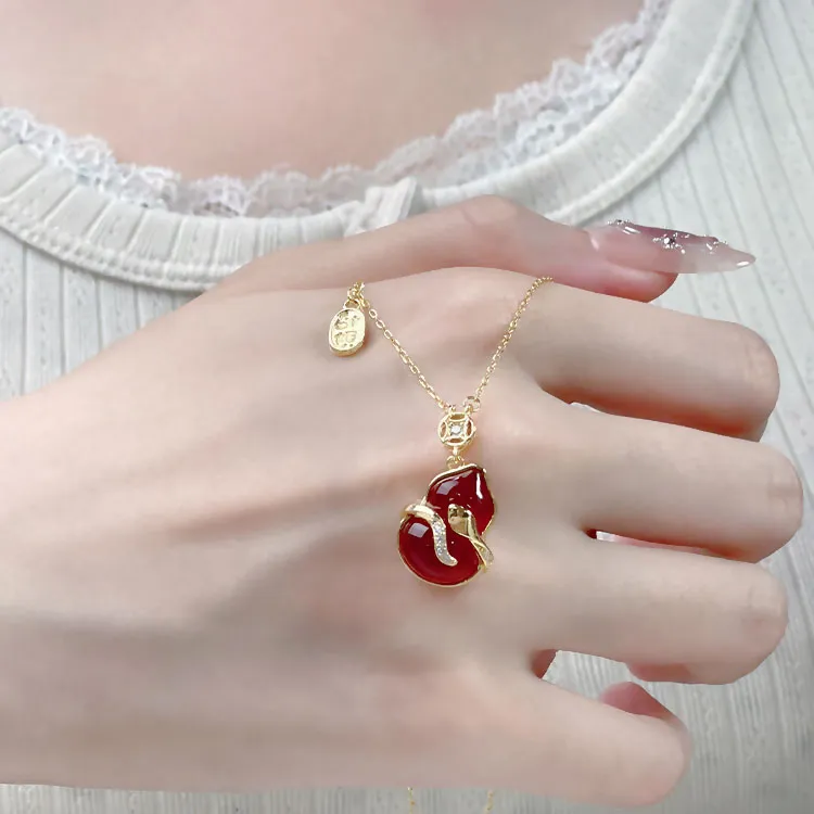 GIFT&CO Agate Necklaces Women's-4