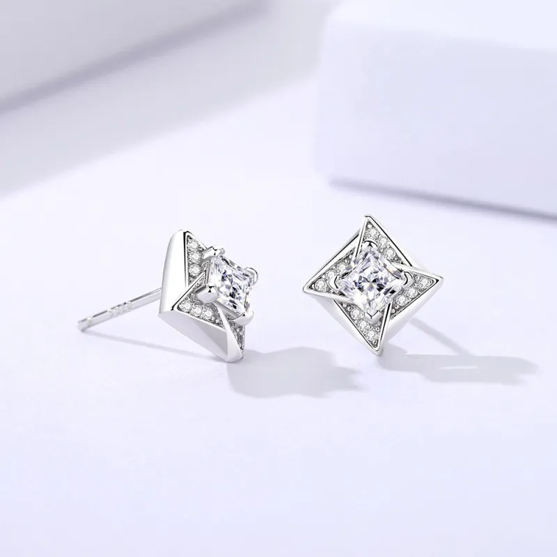 GIFT&CO S925 Silver Stud Earrings Women's-5