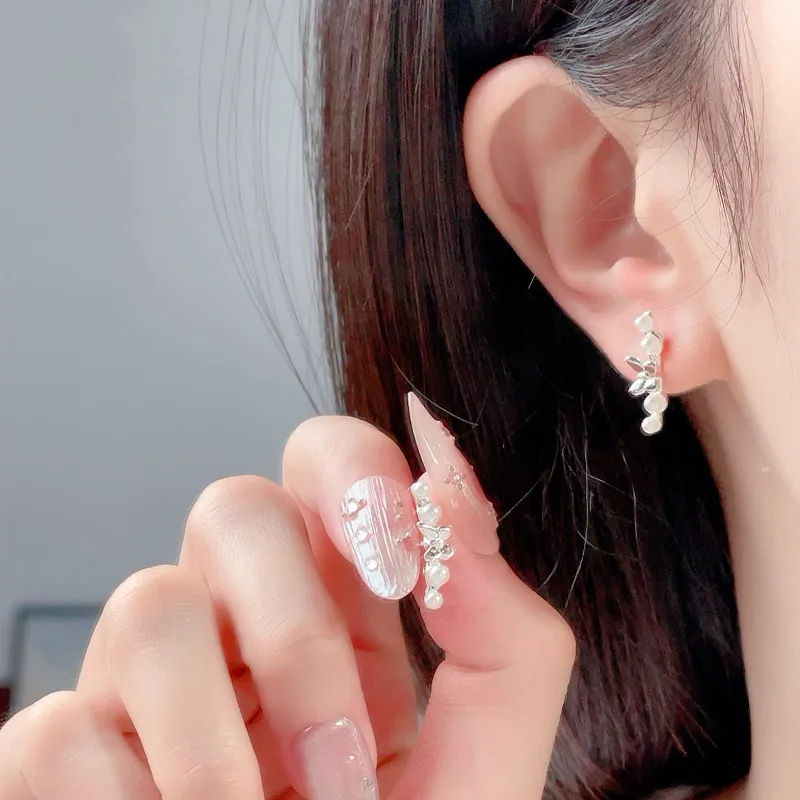GIFT&CO S925 Silver Stud Earrings Women's-3