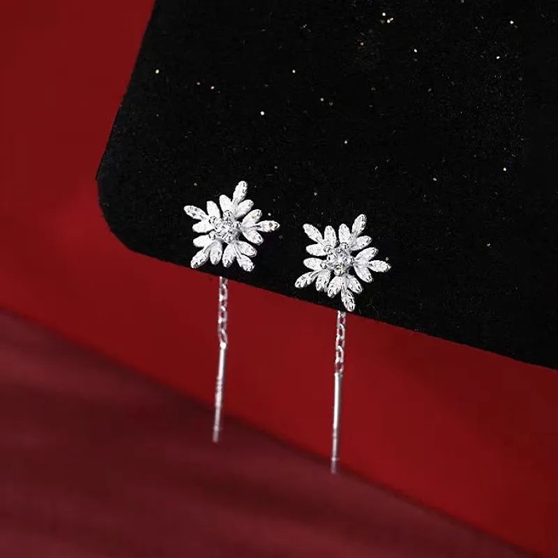 GIFT&CO Sterling Silver Drop Earrings Women's-2
