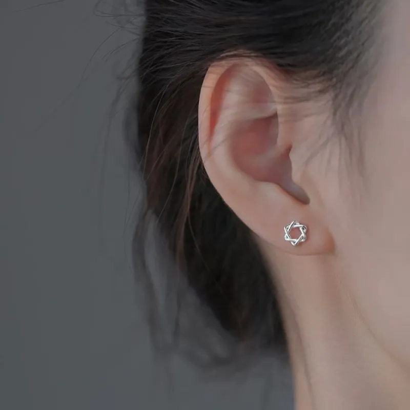 GIFT&CO Sterling Silver Stud Earrings Unisex-2