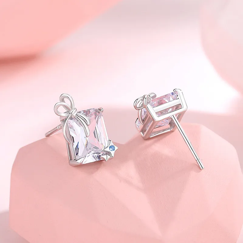 GIFT&CO S925 Silver Stud Earrings Women's-3
