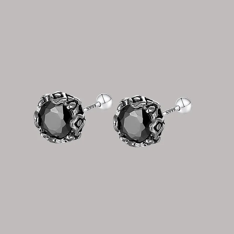 GIFT&CO 999 Fine Silver Stud Earrings Unisex-6