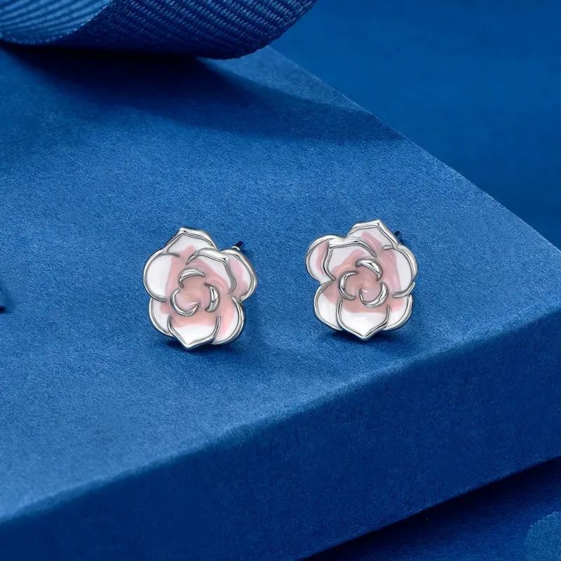 GIFT&CO 925 Sterling Silver Stud Earrings Women's-4