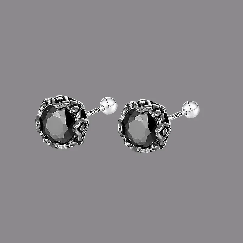 GIFT&CO 999 Fine Silver Stud Earrings Unisex-7