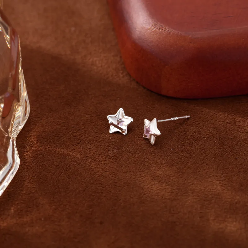 GIFT&CO 999 Fine Silver Stud Earrings Women's-13